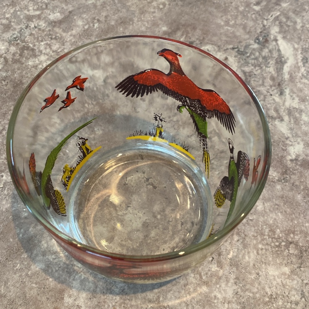 Vintage Hazel Atlas Pheasant Ice bowl - Picture 2 of 6